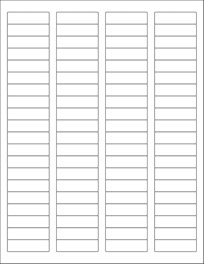 NextDayLabels 1-3/4" x 1/2" Rectangular Printer Labels - White Laser/Inkjet Printer Labels Return Address Labels Shipping Label Stickers (4000 Labels)