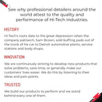 HI-TECH Clear Adhesive Car Carpet Protector Film Roll – 24" x 300' – 6mil Disposable Sticky Floor Mat Cover – Perforated Sheets – Auto Detailing, Service, Personal Use