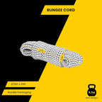 Bungee Cord Elastic Shock Cord 3/16" x 25' Bungee Rope for DIY, Tie Downs, Kayak and Outdoor - White&Black