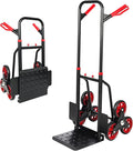 RedSwing Stair Climbing Hand Truck - 330lb Heavy Duty 6-Wheel Dolly Cart, Adjustable Telescoping Handle, Thickened Stair Climber Dolly for Moving Furniture, Appliances, Boxes, Home & Warehouse Use