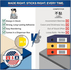 2026 Year Stickers, Doctor Stuff 2026 Chart Stickers, Yellow Color Coded, Ames Large Style, USA Made Year Labels for X Ray Jackets, 500/Roll, 1 Roll, 1-7/8" x 1-7/8"