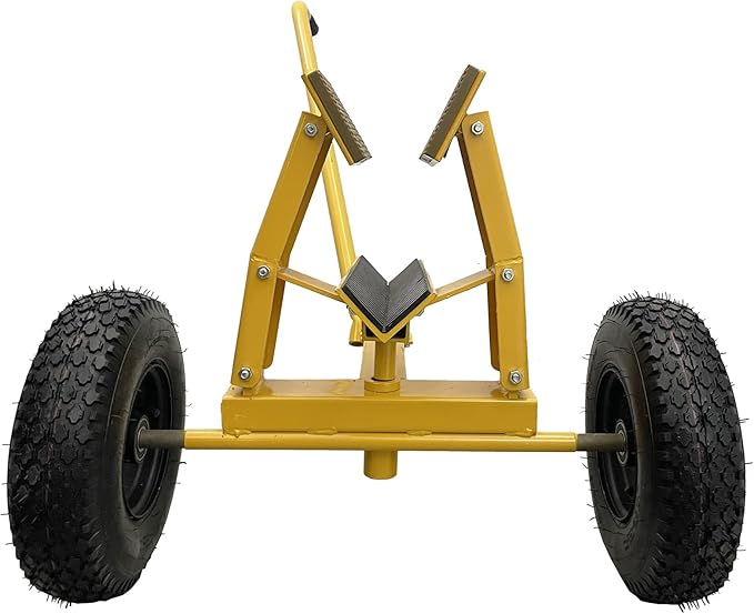 880LB Marble Slab Handling Truck, Heavy-Duty Stone Plate Mover with Thickened Steel Tires for Granite and Stone Transport