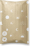 Paper Bubble Mailers 6x9-25 Pack Biodegradable Shipping Bags for Stationery and Small Accessories - Impack Self-Seal Eco Friendly Thick Mailing Envelope for Small Items - Celestial Tan