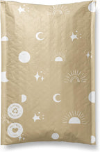 Paper Bubble Mailers 6x9-25 Pack Biodegradable Shipping Bags for Stationery and Small Accessories - Impack Self-Seal Eco Friendly Thick Mailing Envelope for Small Items - Celestial Tan