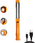 EverBrite 1000LM LED Work Light, Rechargeable Work Light for Mechanics with Dual Magnetic Bases&Hanging Hooks, 4 Lighting Modes, USB C Cable, for Car Repairing, Working, and Hurricane, Pack of 1