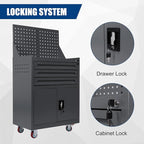 Rolling Tool Chest with Drawers Tool Storage Cabinet Auto Repair Tool Cart for Workshop Warehouse Garage