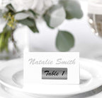 Royal Green Rectangular Rose Gold Stickers 40mm x 19mm (1.57 inch x 0.75inch) Metallic Envelope Seals 100 Pack