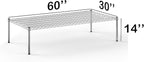 30''W x 60''L x 14''H Chrome Plated Wire Dunnage Rack | Off The Floor Storage