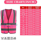 AYKRM 12 colour High visibility viz vest hi vis viz reflective work construction safety vest (XS-8XL)