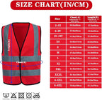 AYKRM 12 colour High visibility viz vest hi vis viz reflective work construction safety vest (XS-8XL)