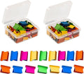 100PCS Colorful Binder Clips, Work with Clam Clip Dispensers,40 Sheet Capacity for Home Food Packaging, Fixing Loose Leaf Pape School Desk Office