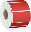 Misofuki 2.25x1.25 1000 Rectangular Red Direct Thermal Labels Roll Compatible with Zebra, Rollo, MUNBYN, Self-Adhesive Direct Thermal Labels