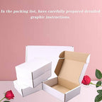 Shipping Boxes, 8"x6"x4" Which is Anti-Impact Come with Exquisite Sealing Label.Suitable E-Commerce Packaging, Shipping Packaging.