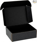 12"x9"x4" Shipping Boxes Set of 5, Black Corrugated Cardboard Box Literature Mailer