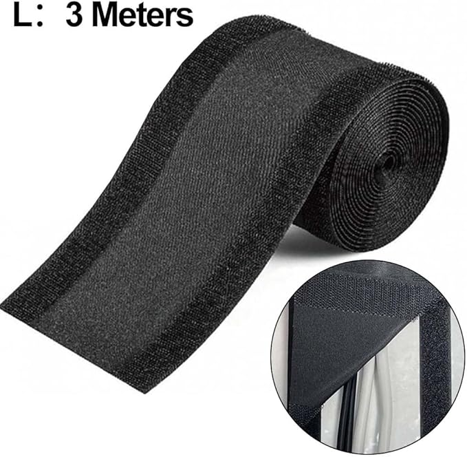 Floor Cable Cover Protector for Wires, 3 Meters Long Cord Management Solution, Polyester Cable Raceway for Office Carpet and Floor Use