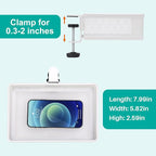 Under Desk Drawer Organizer - Clamp-On Above or Below Desk Mesh Drawer for Office Accessories, Storage Tray, and Desktop Organizer (White - Small)