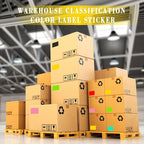 PARLAIM 5 x 3 Inch Black Rectangular Color Coding Stickers, Square 250pcs Color Code Inventory Labels for Office Files (12.7cm x 7.6cm)