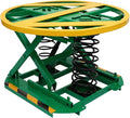 Spring-Actuated Pallet Carousel Skid Positioner, 4500lbs Capacity 26" Lifting Height for Material Handling, Spring Pallet Level Loader, Transportation and Freight Lifting