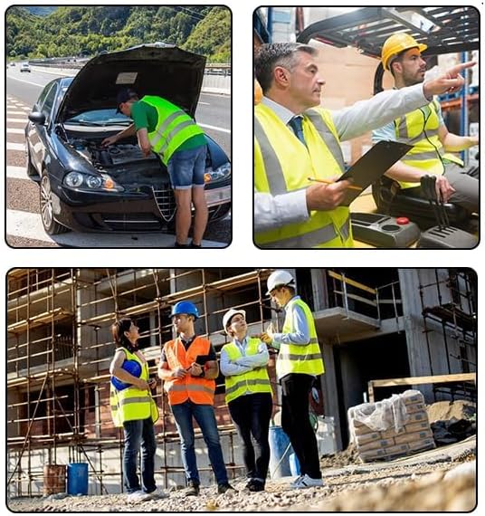 High Reflective Safety Vest for Men Women Breathable With Pocket Zipper for Build Oudoor Work Meet ANSI/ISEA Standard