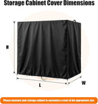 Kasla Storage Cabinet Cover, Outdoor Chest Storage Waterproof Covers, Weatherproof Cabinets Covers for Kitchen Patio Garden Backyard (Custom Cover)