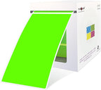PARLAIM 3 x 5 inch Rectangle Sticker Labels, 250PCS Adhesive Color Coding Stickers for Moving Box Inventory Label, Fluorescent Green