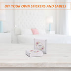 HORLIMER 4x4x1 inches Shipping Boxes Set of 50, White Corrugated Cardboard Box Literature Mailer