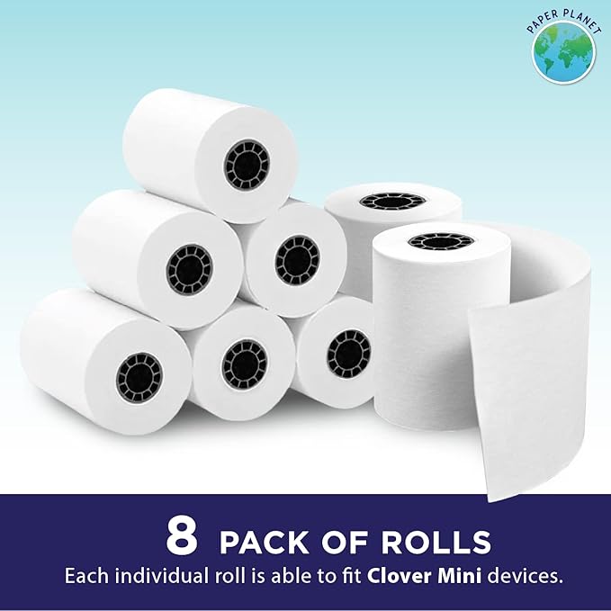 Thermal Paper for Clover Mini by Paper Planet | C200, C300, C301, C302, C305 | 8 Rolls