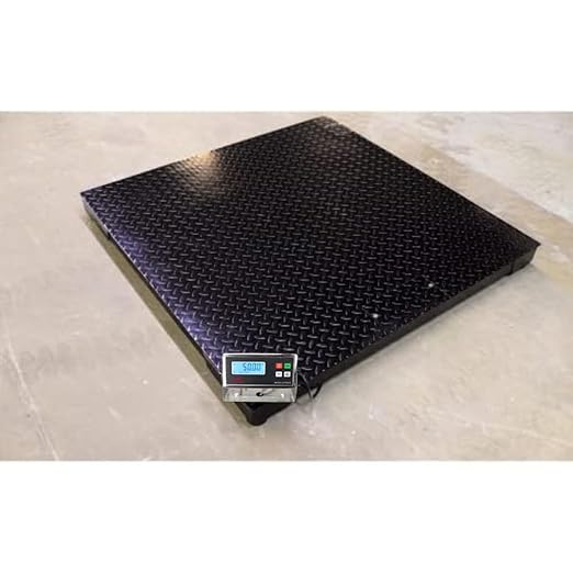 Liberty LS-4040-2.5k-NN 40" x 40" Industrial Floor Scale with Indicator Warehouse Pallet Scale | 2500 lbs x 0.5 lb