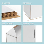 WIFTREY 10x7x5 White Shipping Boxes 20 Pack for Small Business, Small Corrugated Cardboard Boxes for Mailing, Packing