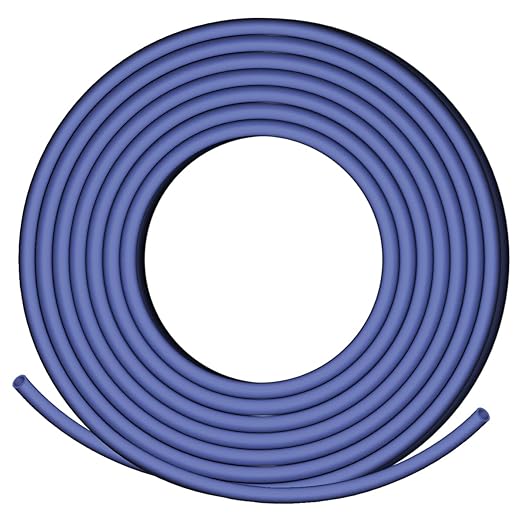 XHF 1/8 Inch 20Ft 3:1 Waterproof Heat Shrink Tubing Roll Marine Grade Adhesive Lined Heat Shrink Tube, Insulation Sealing Oil-Proof Wear-Resistant Blue