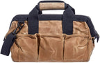 Readywares Tool Bag, Heavy Duty Waxed Canvas Toolbag for Gear, Tools, Supplies and Equipment (15", Tan)