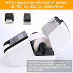 Replace for Brother DK-1202 (2-3/7" x 4") Die-Cut White Paper Shipping Address Label for QL 820NWB QL-700 Printer, 300 Labels 1 Roll (4 Rolls+ 1 Frame)