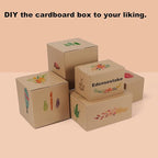 EdenseeLake 50 Pack 8x4x4 inches Small Shipping Boxes Corrugated Cardboard Boxes for Packing, Mailng, Moving, Brown