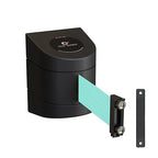 CCW Series WMB-230 Magnetic Wall Mount Retractable Belt Barrier (30 Foot Belt, Light Green Belt with Black ABS Case)