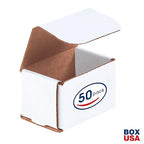 Box USA BM322 3"L x 2"W x 2"H, White (Pack of 50)