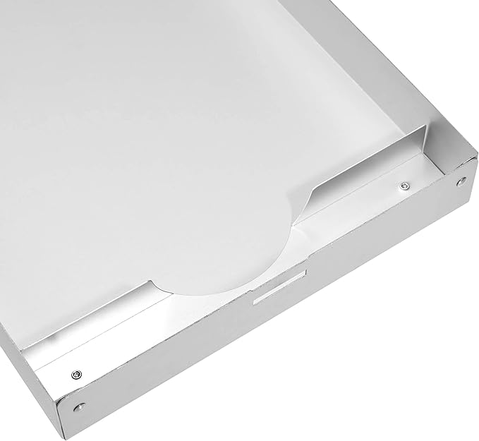 Amazon Basics Aluminum Storage Clipboard - 14" x 9", Two-Tier, Standard Clip, 8-Pack, Silver
