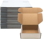 8x6x3 inch Shipping Boxes Set of 25,White Corrugated Cardboard Box for Mailing Literature Mailer Small Business Packing Gifts Shipping Packaging Craft Giving Products (8 x 6 x 3 Inches)
