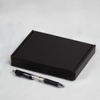50 Pack 7x5x1 Inches Small Shipping Boxes, Black Corrugated Cardboard Boxes, Moving Mailing Packing Box