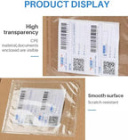 7.5" x 5.5" Shipping Label Sleeves, Self-Adhesive Top Loading Packing List Pouches, Clear Envelopes (400 Packs)