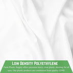 Farm Plastic Supply - White Plastic Sheeting - 6 mil - (6' x 100') - Thick Plastic Sheeting, Heavy Duty Polyethylene Film, Drop Cloth Vapor Barrier Covering for Crawl Space