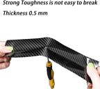 DGSL Car Door Edge Guards - Carbon Fiber Wrap Film - Door Sill Protection - Fits Most Cars (4In x 33Ft, Black)