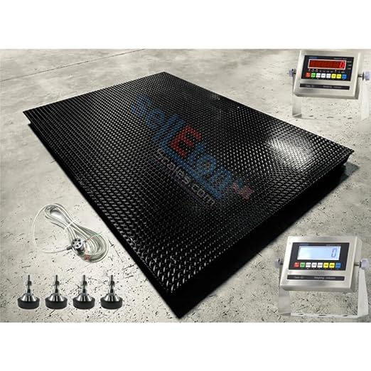 SellEton SL-700-5' x 8' (60" x 96") Industrial Heavy Duty Floor Scale & 7510-SS Display | 5000 lbs x 1 lb