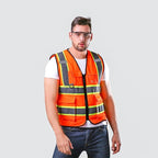 BeautyWill Custom Safety Vest Logo Class 2 High Visibility Reflevtive Vest Outdoor Protective Workwear