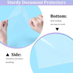 AKONEGE 50 Pack No Holes Sheet Protectors 8.5 x 11 Inch Letter Size Page Protectors for Documents, Prints, Top Loading Heavyweight Clear View Plastic Sleeves for Papers, Artworks, Photos