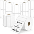3" x 1" Direct Thermal Labels, Strong Adhesive Barcode & Return Address Stickers Compatible with Zebra, Rollo, Munbyn & Most Desktop Thermal Printers (12 Rolls / 15600 Labels), TRSTGIX