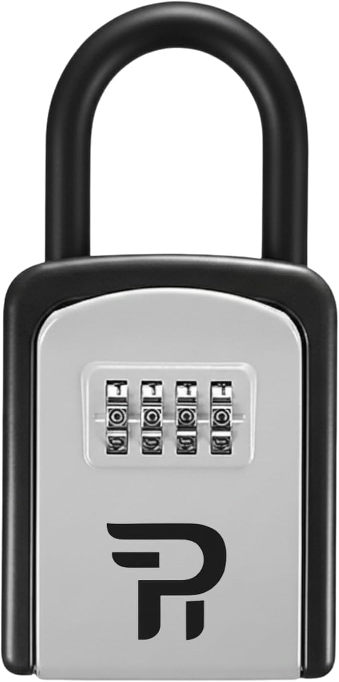 RUDY RUN Key Lock Box for Outside - Realtor Lockbox for House Keys Outdoor - Combination Key Hiders to Hide a Key Safe Storage