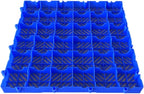 Plastic Pallet, Waterproof Storage Grid Pad, Lightweight Nestable Floor Pallets, 2pcs HDPE Breathable Grids Article Racks for Garage Supermarket Basement,(15.7x15.7x2in)