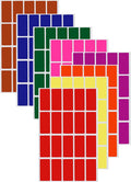 Royal Green Color Coding Labels Rectangle 1.57inch x 0.75 inch Rectangular Stickers in Red/Green/Yellow/Pink/Purple/Orange/Brown/Blue (40mm x 19mm) 160 Pack