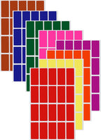 Royal Green Color Coding Labels Rectangle 1.57inch x 0.75 inch Rectangular Stickers in Red/Green/Yellow/Pink/Purple/Orange/Brown/Blue (40mm x 19mm) 160 Pack