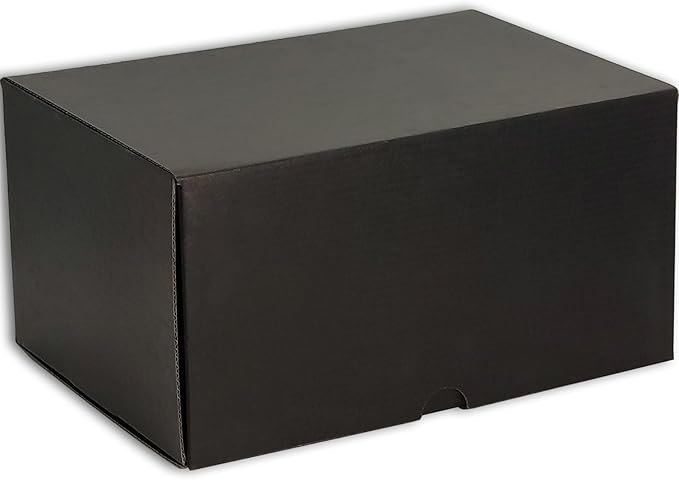 11x6x6 inches Small Shipping Boxes Set of 20 - Black Mailer Corrugated Cardboard Boxes for Shipping Packaging Mailing Products